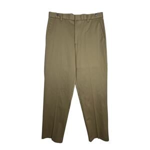 Dockers Relaxed Fit D4 Khaki Dress Pants Men’s 34x36 Flat Front Cotton